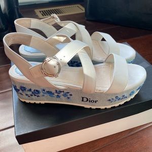 Dior denim Platform Sandals